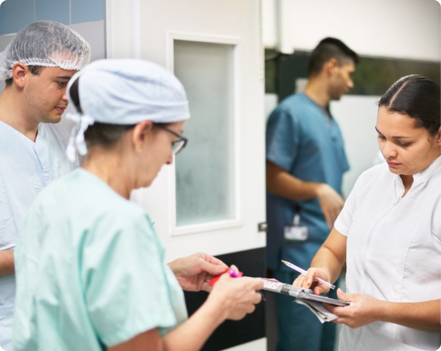 nurses in hospital