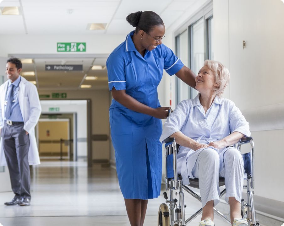 person in wheel chair